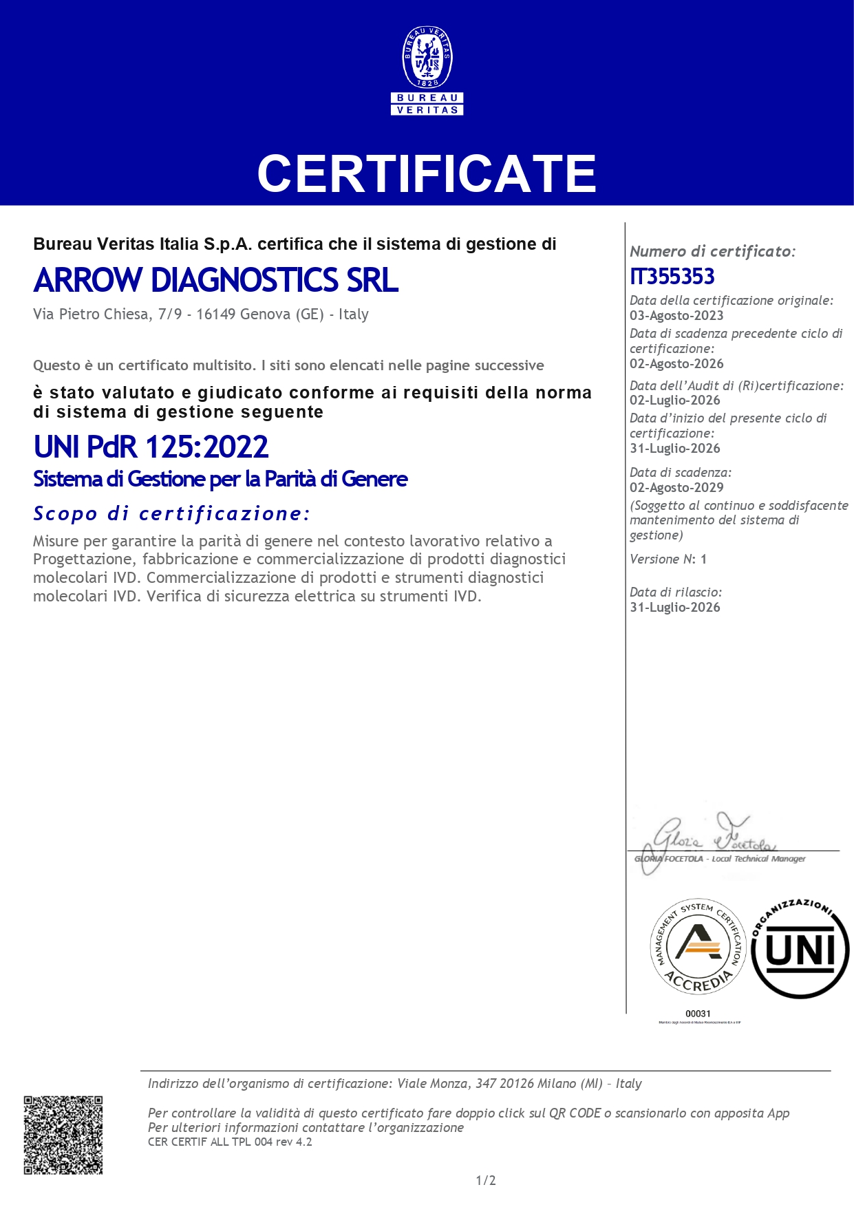Arrow Diagnostics